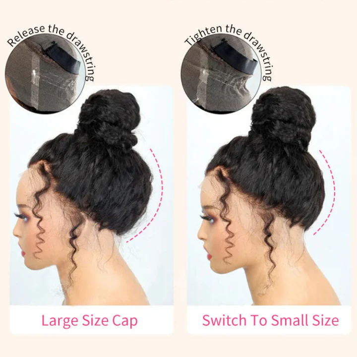 $100 Off| Deep Curly Snug Fit 360 Invisible Strap Glueless Lace Frontal Wig Flash Sale - Image 7