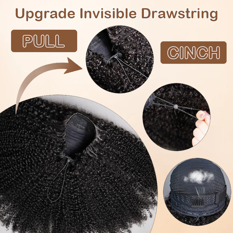 3-in-1 Put On & Go Half Wigs | Glueless Invisible Drawstring Beginner Friendly - Image 20