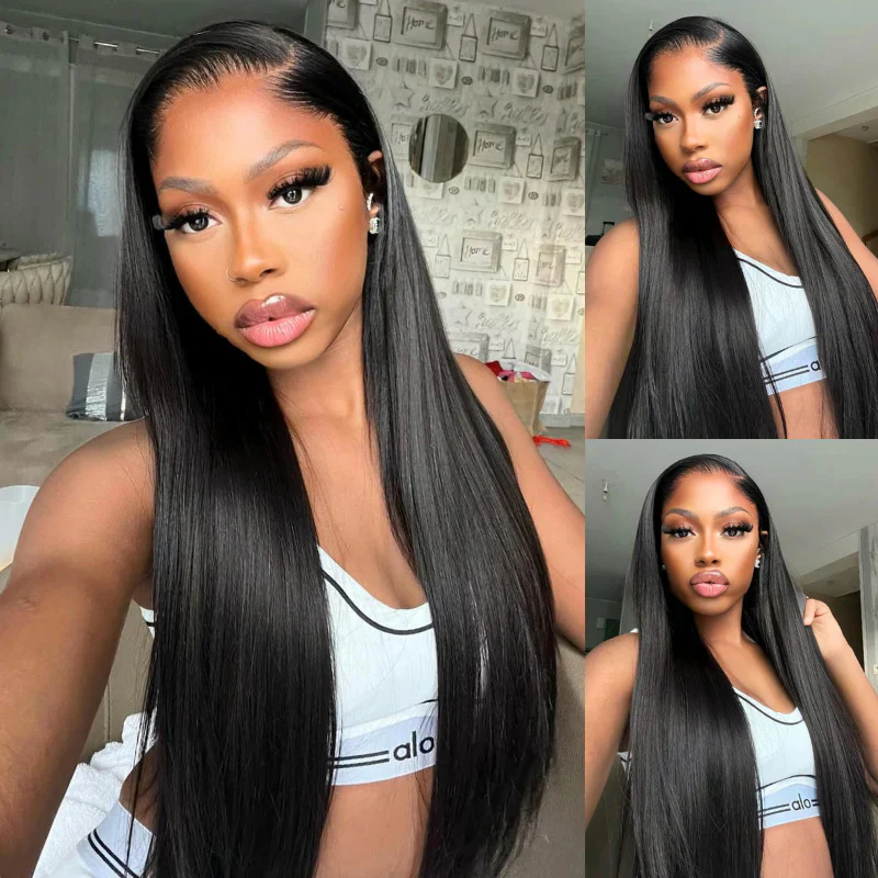 3 Wigs for $239 | 26" Body Wave 200% Density 13×6 Lace Front Wig + 22" Straight 6×4 Glueless Lace Wig + 20" kinky Curly Half Wig Flash Sale - Image 4