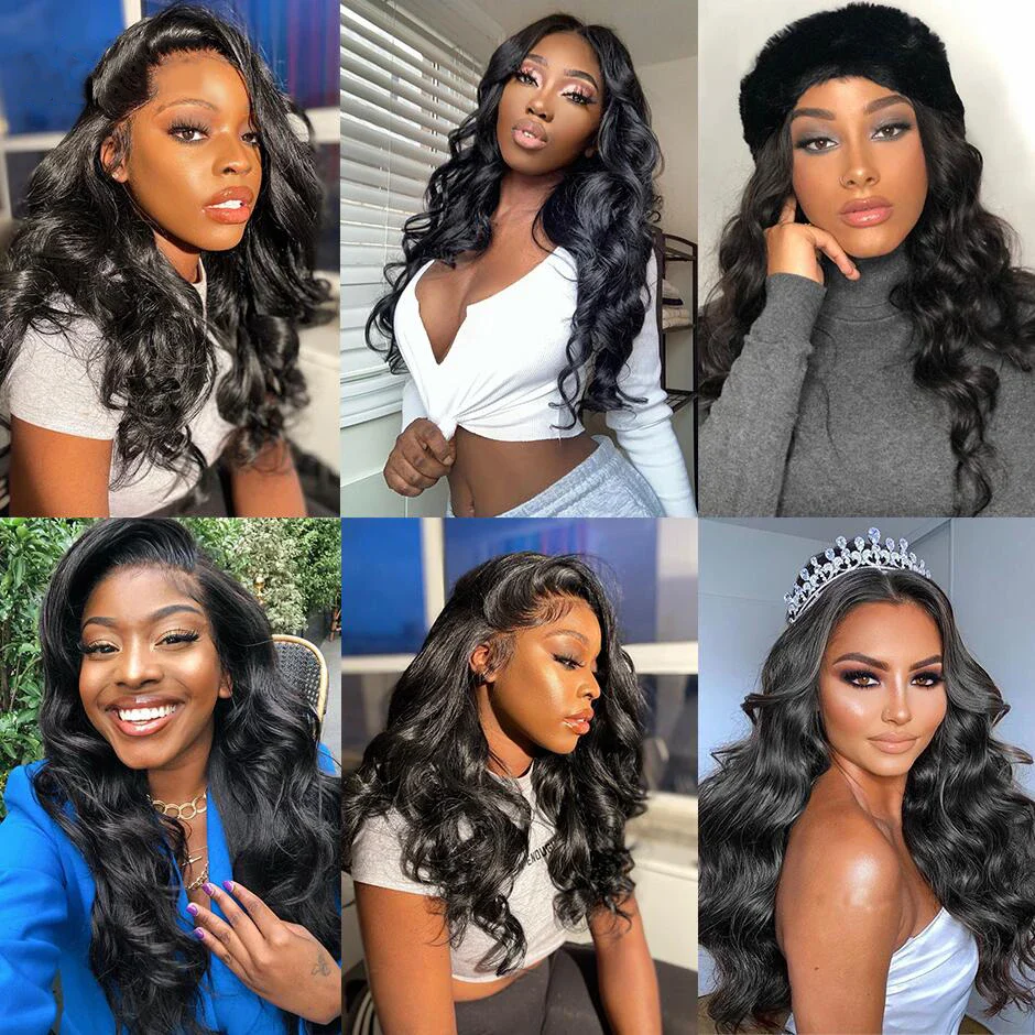 $119=28 Inch | 24H Fast Shipping 200% Density 3D Bouncy Body Wave HD Transparent Lace Front Wig Flash Sale - Image 10