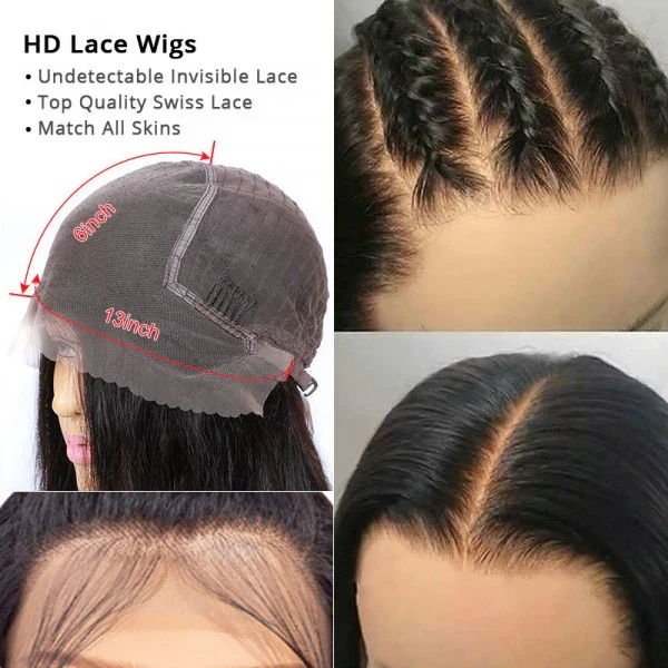 Add $30 for Extra Wig| Double Drawn Loose Wave 13x6 Clear Transparent Lace Frontal Wig 22"-26" Flash Sale - Image 6