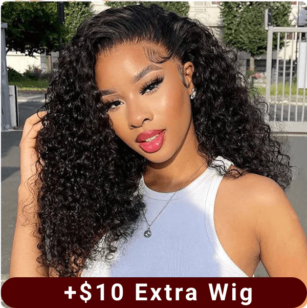 Add $10 for Extra Wig| Highlight Honey Blonde Mix Brown Loose Wave Glueless 7x5 HD Transparent Lace Wig Flash Sale - Image 2
