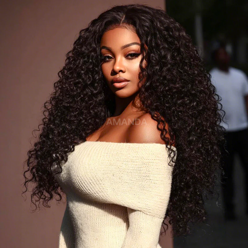 Add $10 for Extra Wig| Long Curly 7x5 Pre Cut Lace Wig Glueless HD Transparent Lace Wig Flash Sale - Image 3