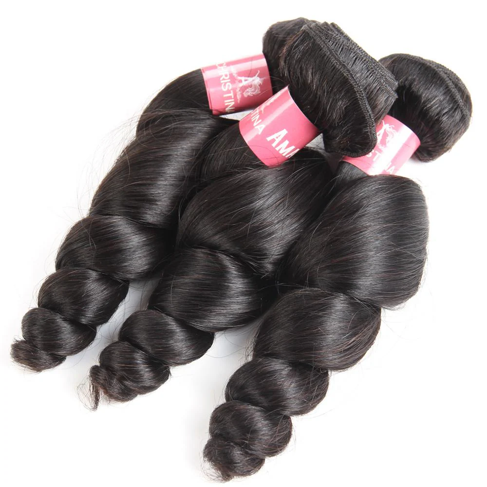 Loose Wave Hair Bundles 100% Human Virgin Hair Curly Wave Hair - Amanda Hair - Image 3