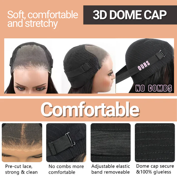 $59.9=22" Wig| Long Curly Hair 13×4 HD Lace Frontal Wig Thick 200% Density Black Friday Flash Sale - Image 7