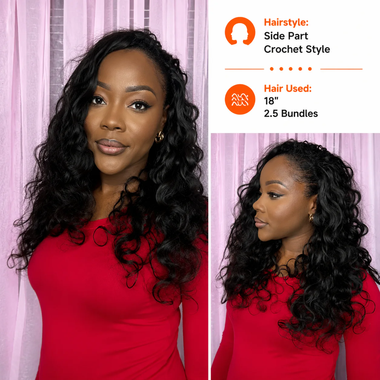 Feather Crochet Human Hair Bundles Water Wave / Body Wave for Boho Braids with Miracle Knots Flash Sale - Image 17