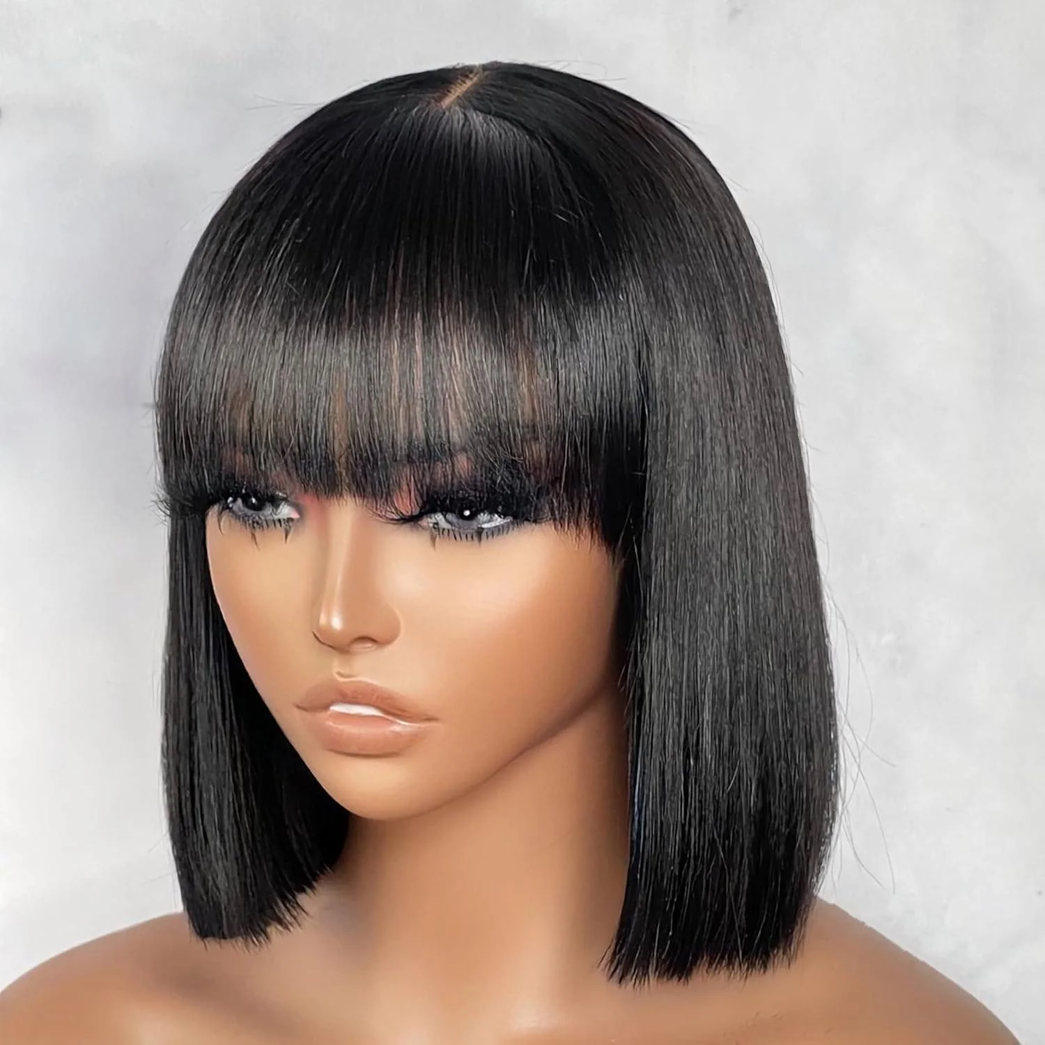 Bogo Flash Sale| 10" Bob Wig with Bangs+10" #613 Color Bob Wig - Image 2