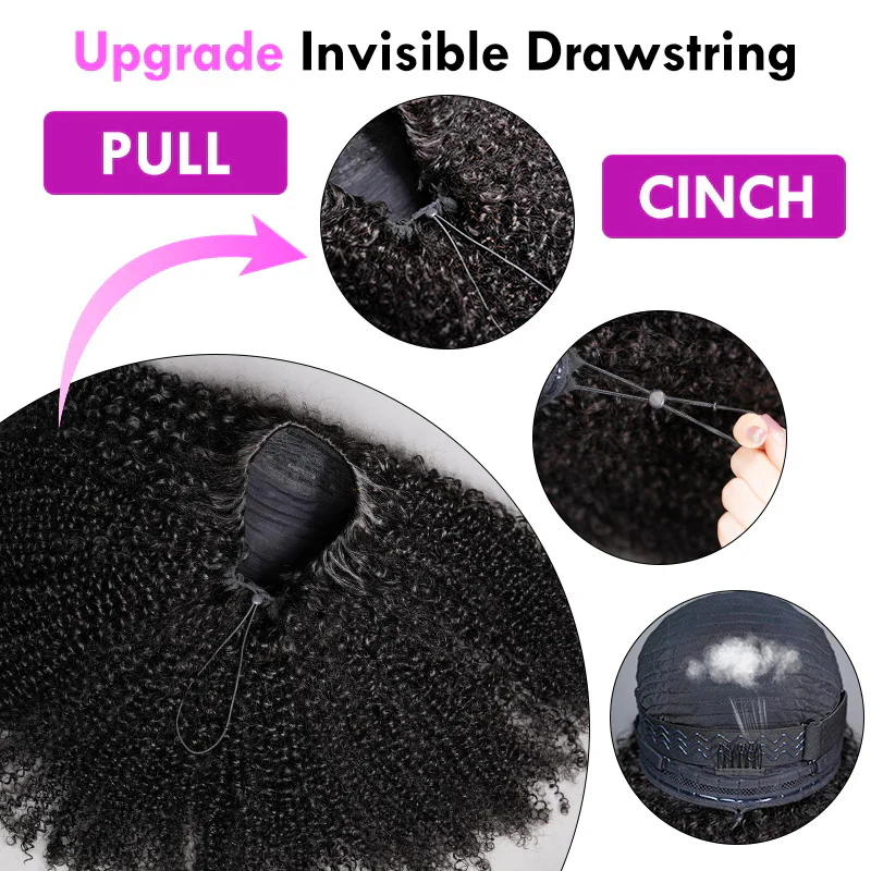 Bogo Flash Sale| Blonde Highlights Glueless 6×4 Lace Closure Wig + Kinky Straight 3-In-1 Half Wig - Image 10