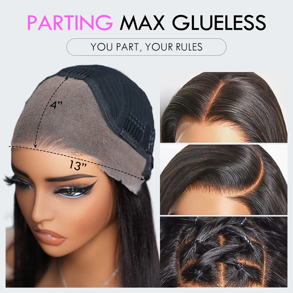 Bogo Flash Sale| Top-Selling Loose Wave Glueless 6x4 Lace Wig with Curtain Bangs + Blonde Highlights 7x5 Full Lace Wig - Image 7