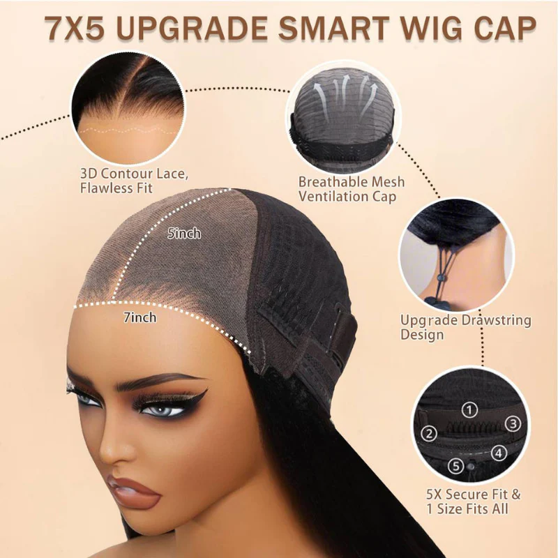 Honey Blonde Mix Brown Loose Wave Glueless 7x5 HD Lace Wig Pre Everything Lace Front Human Wigs - Image 6
