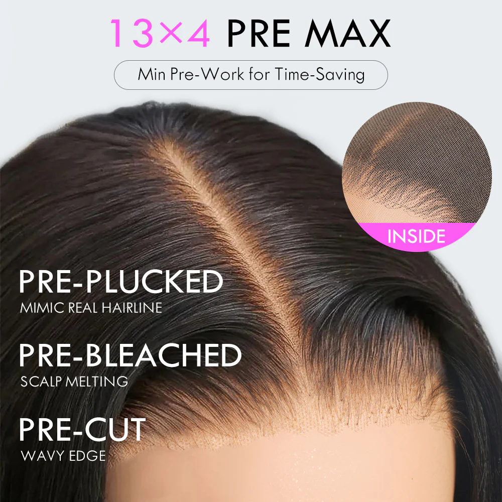 Extra 50% Off | Loose Wave 13x4 Pre-Everything Lace Frontal Fluffy Wig With Face Framing Bangs And Invisi-Drawstring - Image 9