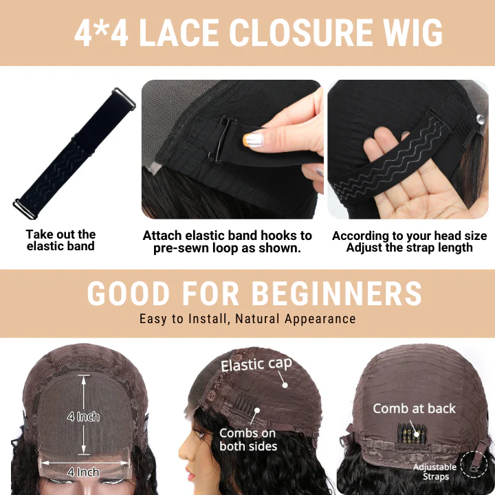 Extra 60% OFF| Glueless Deep Curly Clear HD Lace Closure Wigs with Bangs Flash Sale - Image 6