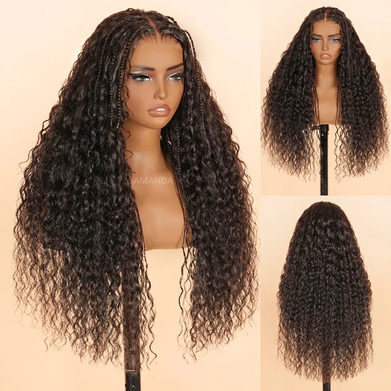 Extra 60% OFF | Glueless Exquisite Long Loose Curls with Braided Parting 7x5/13x4 HD Transparent Lace Wig Flash Sale - Image 5