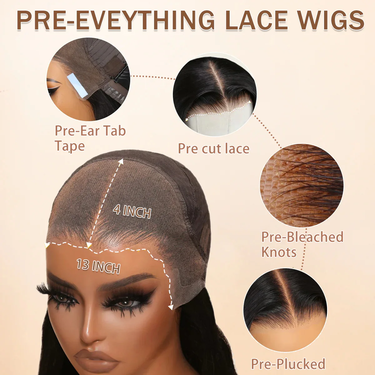 Extra 60% OFF | Glueless Loose Wave Lace Front Wigs with Curtain Bangs Clear Transparent HD Lace Wig Flash Sale - Image 6