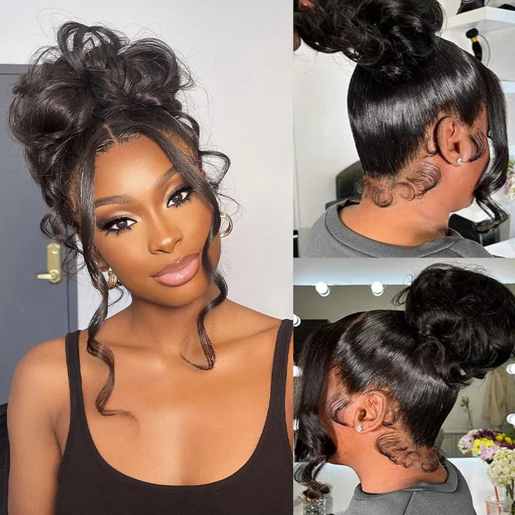Glueless 360 Lace Frontal Wig  Body Wave Invisible Strap Tug Go Pre Everything Lace Wigs - Image 4